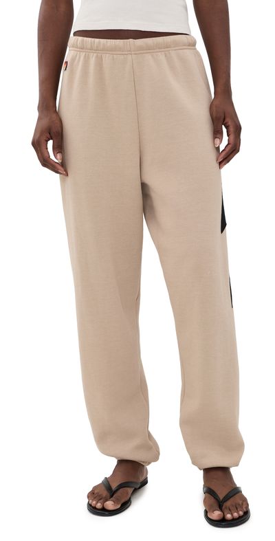 Aviator Nation Aviator Nation Bolt Stitch Womens Sweatpants Sand