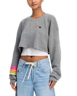 Aviator Nation Aviator Nation Cropped Sweatshirt