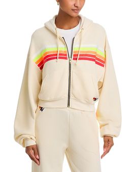Aviator Nation Aviator Nation Stripe Crop Hoodie