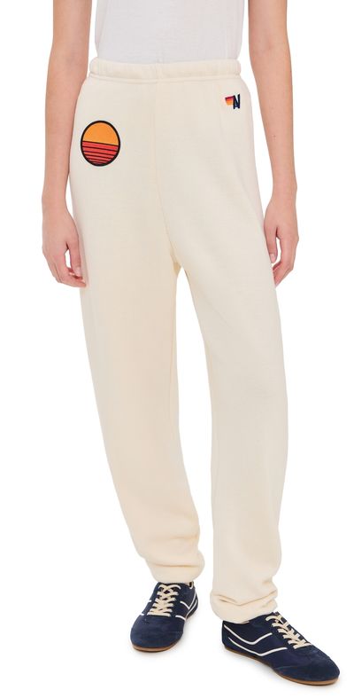 Aviator Nation Aviator Nation Sunset Patch Sweatpants Vintage White