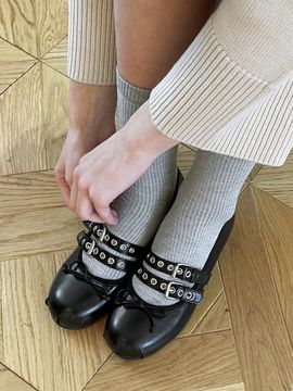 AVISPA Diony Mary Jane Ribbon Flats (2 Colors)