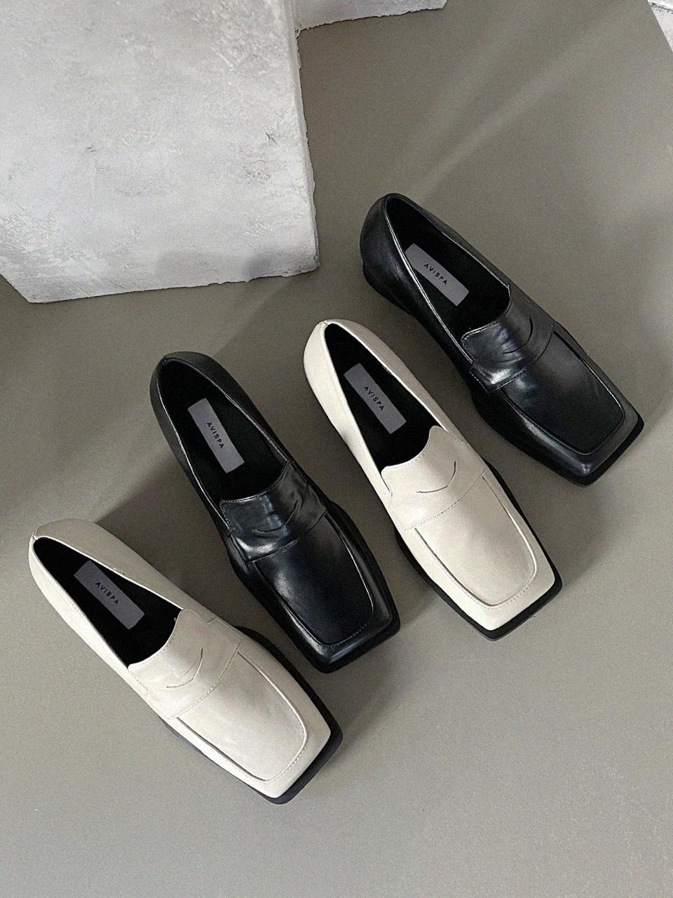 AVISPA Ravello Square Toe Penny Loafer 3cm (2 Colors)