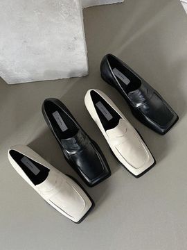 AVISPA Ravello Square Toe Penny Loafer 3cm (2 Colors)