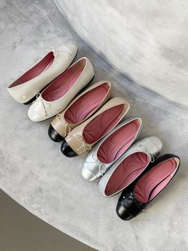AVISPA Toria Basic Two-Tone Ribbon Flats (4 Colors)