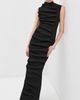 A.W.A.K.E. MODE A. W.A. K.E. MODE Bib Front Maxi Dress Black - 2