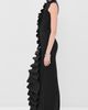 A.W.A.K.E. MODE A. W.A. K.E. MODE Bib Front Maxi Dress Black - 4
