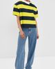 A.W.A.K.E. MODE A. W.A. K.E. MODE Knitted Rugby Top Yellow/Navy Striped - 5