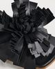 A.W.A.K.E. MODE A. W.A. K.E. MODE Linda Sandals with Pom-Poms Black/Silver/Gold - 6