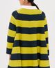 A.W.A.K.E. MODE A. W.A. K.E. MODE Striped Flared Knit Mini Dress Yellow/Navy Striped - 3