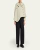 A.W.A.K.E. MODE Asymmetric Gabardine Trench Jacket - 2
