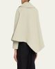 A.W.A.K.E. MODE Asymmetric Gabardine Trench Jacket - 3