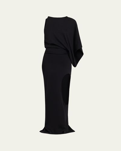 A.W.A.K.E. MODE Asymmetric Maxi Dress
