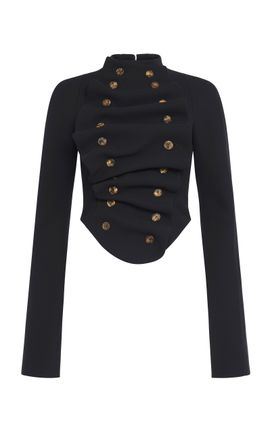 A.W.A.K.E. MODE A.W.A.K.E. MODE BibFront Structured Jacket Black FR 40