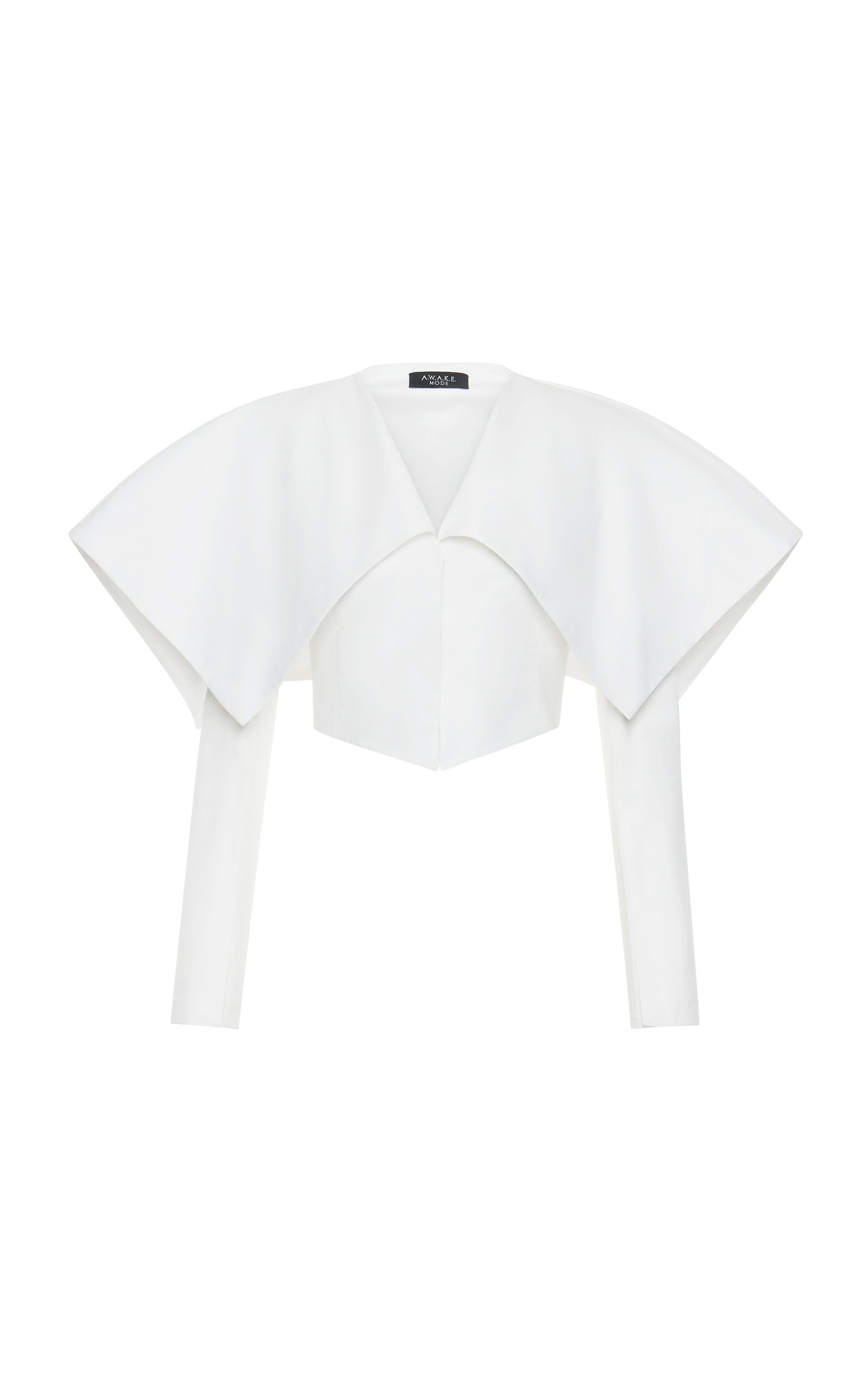 A.W.A.K.E. MODE A.W.A.K.E. MODE Collared StretchPoplin Cropped Blazer
