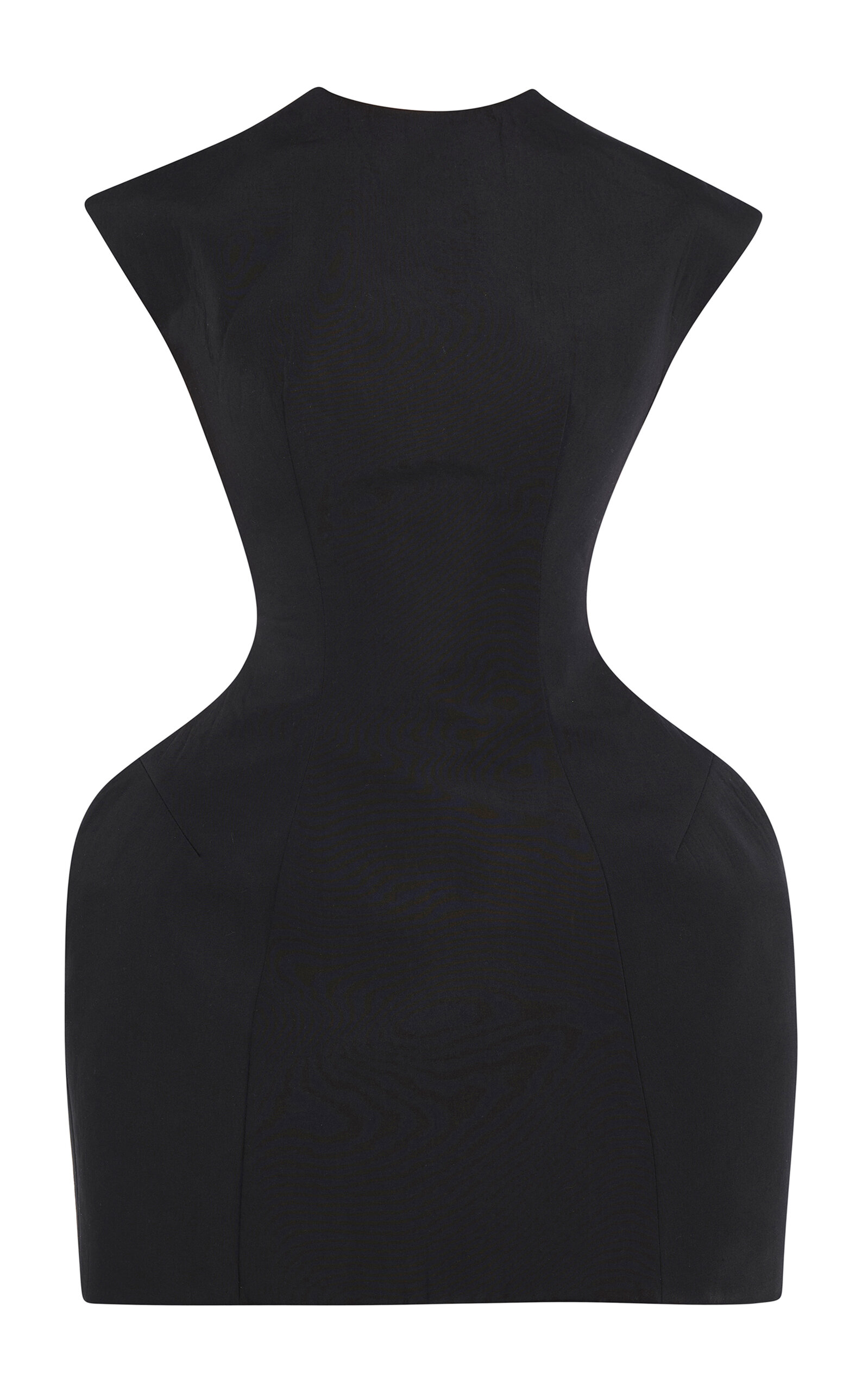 A.W.A.K.E. MODE A.W.A.K.E. MODE CottonBlend Sculpted Mini Dress Black FR 46