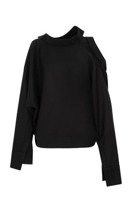 A.W.A.K.E. MODE A.W.A.K.E. MODE Double Collar StretchCotton Shirt