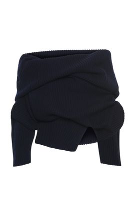 A.W.A.K.E. MODE A.W.A.K.E. MODE OffTheShoulder Wool Sweater