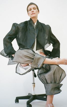 A.W.A.K.E. MODE A.W.A.K.E. MODE Oversized SIlk Vest