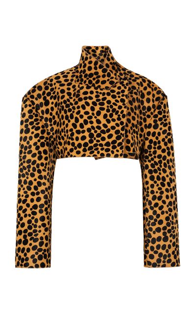 A.W.A.K.E. MODE A.W.A.K.E. MODE Power Shoulder Leather Jacket