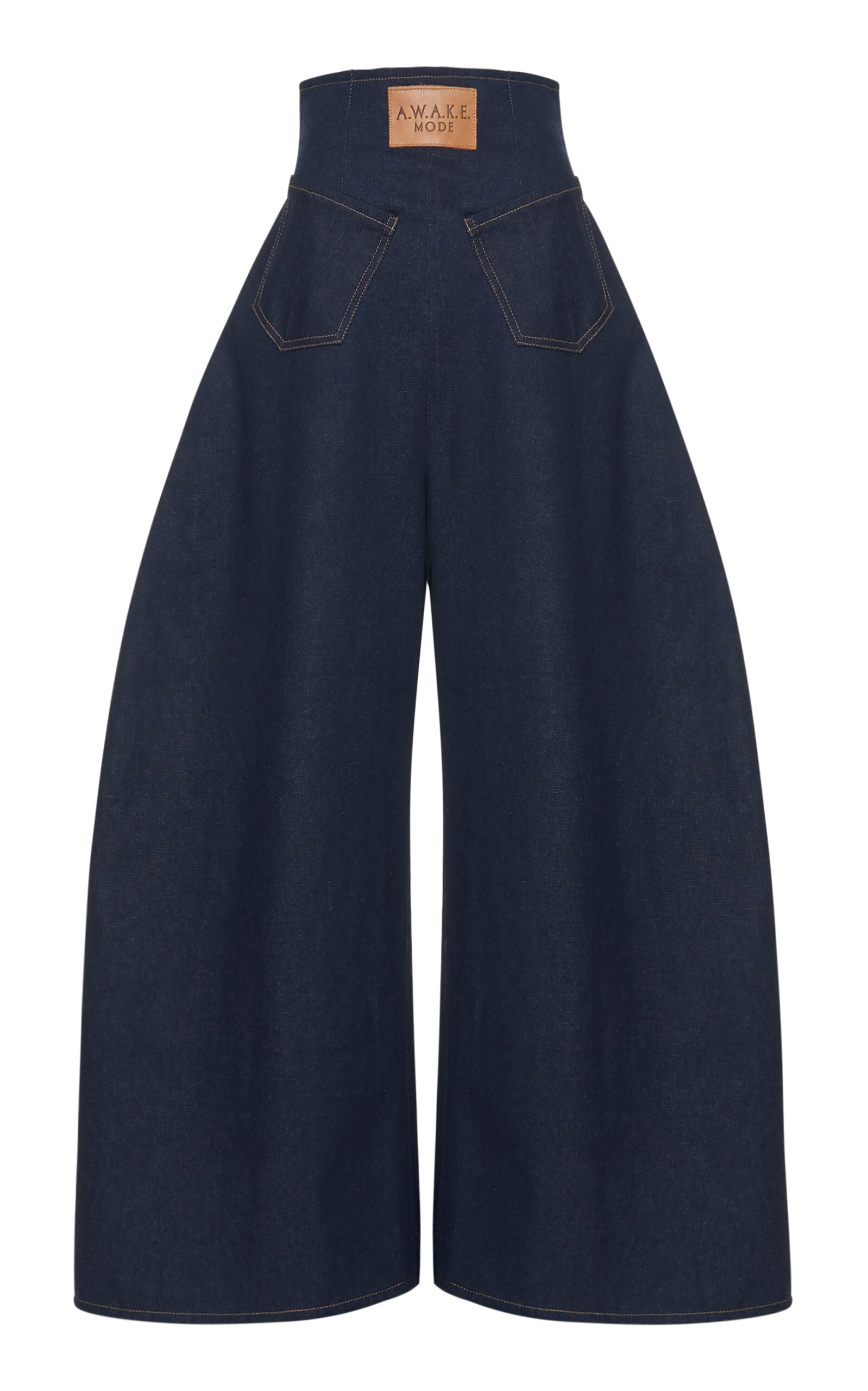 A.W.A.K.E. MODE A.W.A.K.E. MODE Reversed Rigid HighRise Rounded Jeans