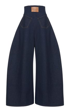 A.W.A.K.E. MODE A.W.A.K.E. MODE Reversed Rigid HighRise Rounded Jeans