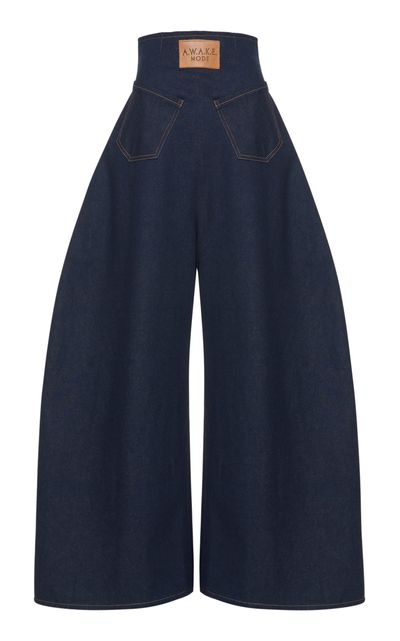 A.W.A.K.E. MODE A.W.A.K.E. MODE Reversed Rigid HighRise Rounded Jeans