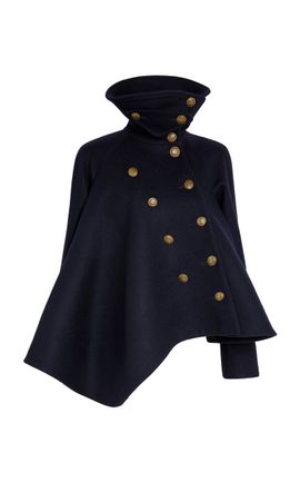 A.W.A.K.E. MODE A.W.A.K.E. MODE Wool Flared Pea Coat