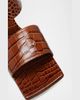 A.W.A.K.E. MODE Riley Croco Grip-Ankle Sandals - 5