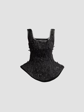 A.W.A.K.E. MODE Women's Basque Ballerina Top