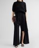 A.W.A.K.E. MODE Women's Draped Wool Slit Knee Pants - 2