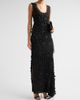 A.W.A.K.E. MODE Women's Side-Drape Textured Maxi Dress - 4