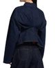 A.W.A.K.E. Mode Women's Twisted Denim Shirt - 5