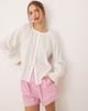 AWARE AWARE boho button down blouse in white - 1