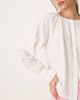 AWARE AWARE boho button down blouse in white - 3