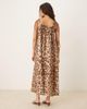 AWARE AWARE cotton cami maxi dress in leopard-Multi - 2