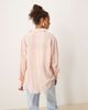 AWARE AWARE crinkle effect shirt in light pink - 3