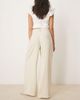 AWARE AWARE high waisted pleat front pants in stone-Neutral - 2