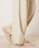 AWARE AWARE high waisted pleat front pants in stone-Neutral - 3