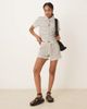 AWARE AWARE knit relaxed shorts in monochrome - part of a set-White - 1