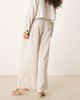 AWARE AWARE linen touch wide leg pants in white pinstripe - part of a set - 4
