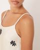 AWARE AWARE satin cami top in mono floral print - part of a set-Black - 3