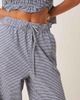 AWARE AWARE seersucker relaxed pants in blue plaid - part of a set - 4