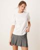 AWARE AWARE t-shirt with puff sleeves in white - 1