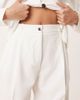 AWARE AWARE tailored wide leg pants in white - part of a set - 4