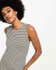 AWARE AWARE Tall sleeveless maxi dress in mono stripe-White - 3