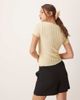AWARE AWARE textured baby t-shirt in pale yellow - 4