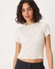 AWARE AWARE textured baby t-shirt in white - 1
