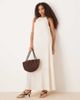 AWARE AWARE textured halter maxi dress in white - 1