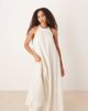 AWARE AWARE textured halter maxi dress in white - 2