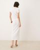AWARE AWARE textured lettuce edge midi skirt in white - part of a set - 3